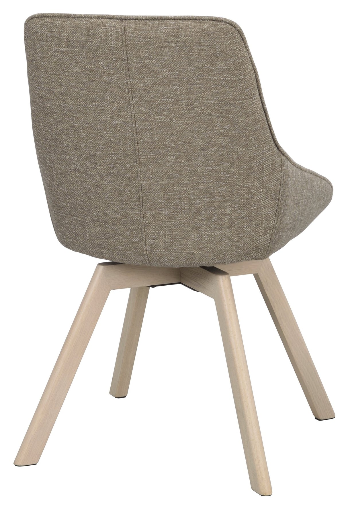 Alison, spisebordsstol - mørk beige/lys eg - UNOLIVING.COM