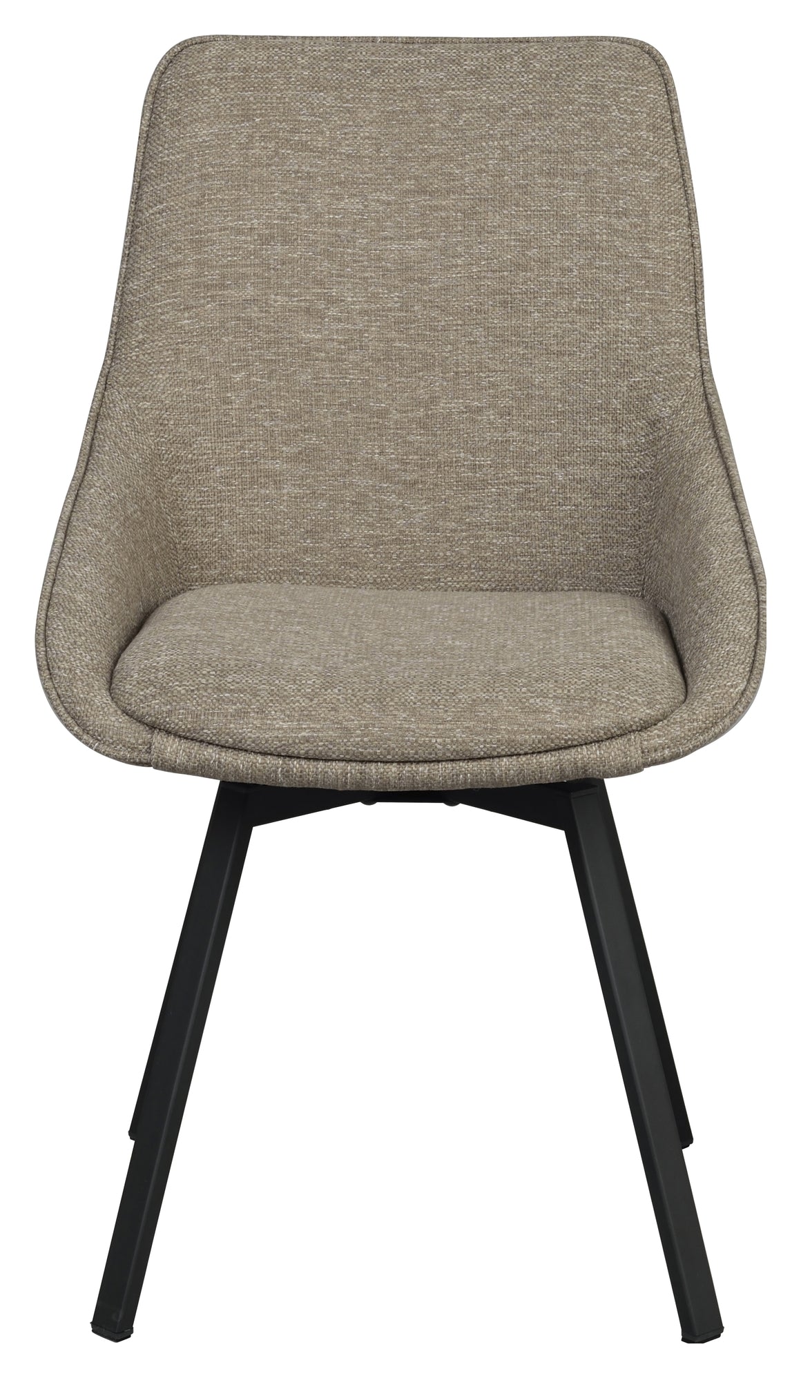 Alison, spisebordsstol - mørk beige/sort - UNOLIVING.COM