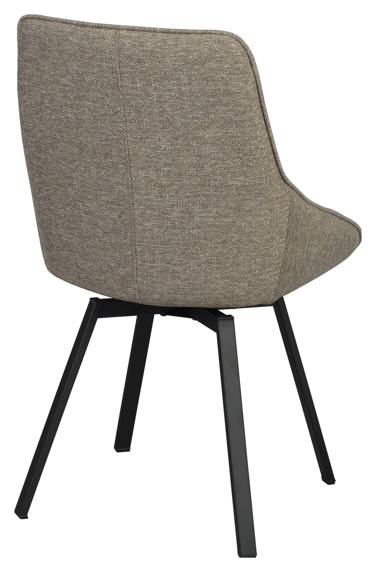 Alison, spisebordsstol - mørk beige/sort - UNOLIVING.COM