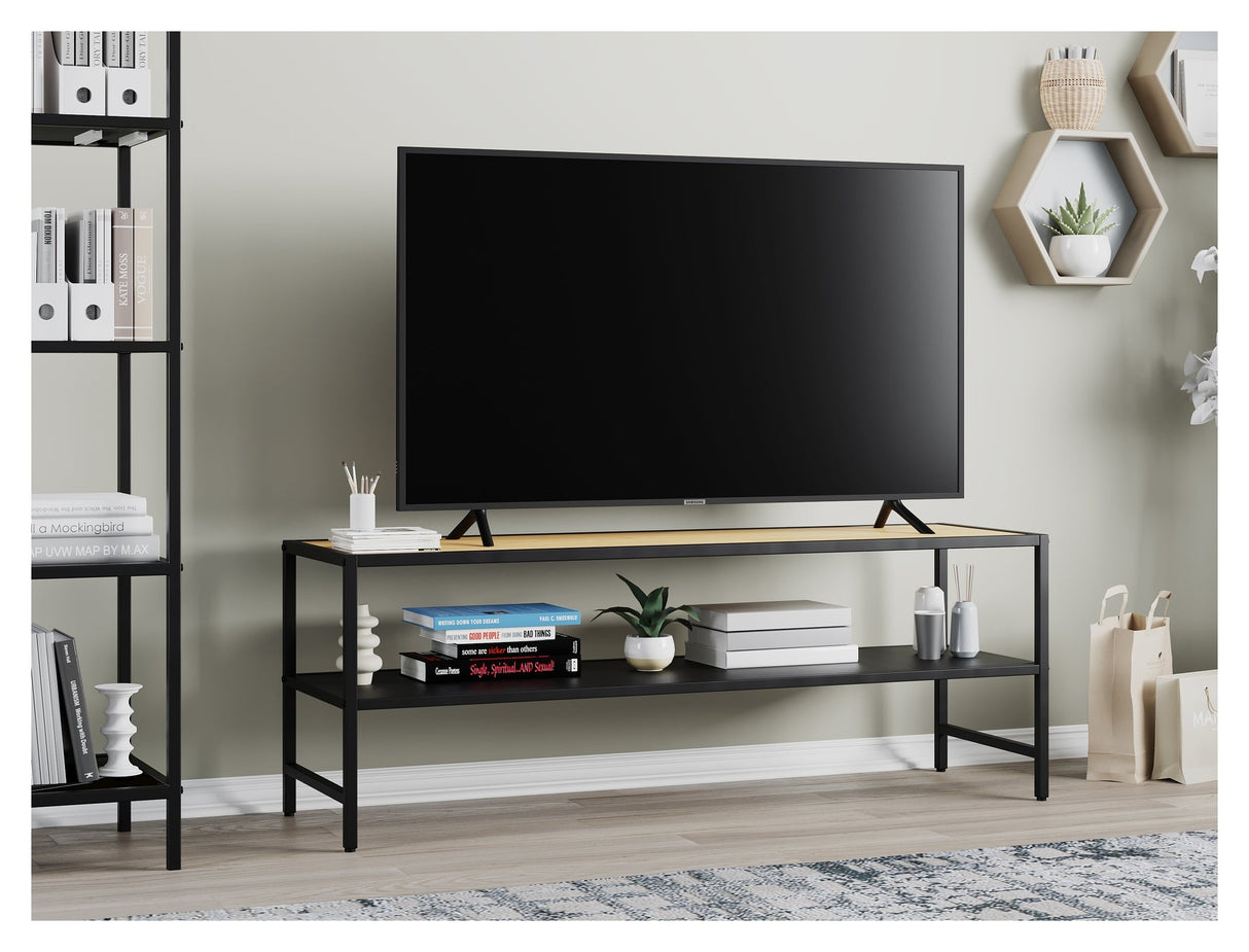 Altino, tv - bord 120cm - sort/eg - UNOLIVING.COM