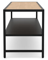 Altino, tv - bord 120cm - sort/eg - UNOLIVING.COM