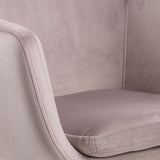 Amada Kontorstol, Dusty Rose Velour - UNOLIVING.COM