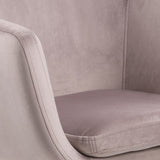 Amada Kontorstol, Dusty Rose Velour - Unoliving.com