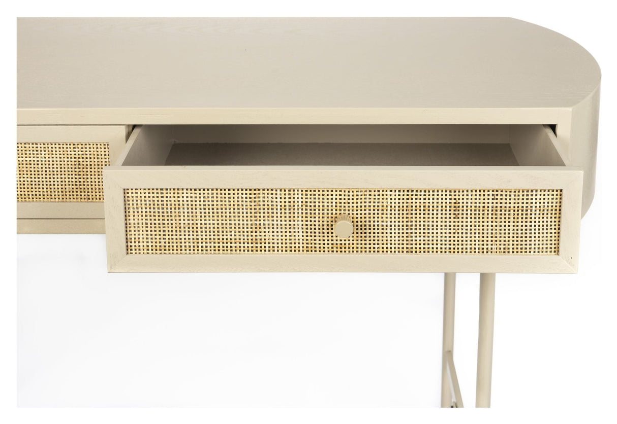 Amaya Konsolbord m. skuffer, MDF, Flet, Beige - UNOLIVING.COM