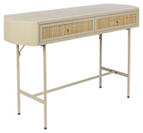 Amaya Konsolbord m. skuffer, MDF, Flet, Beige - UNOLIVING.COM