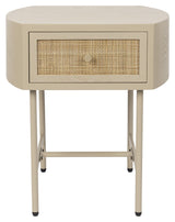 Amaya Sidebord, MDF, Flet, Beige - UNOLIVING.COM