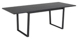 Amble, spisebord 160/220cm - sort marmor - UNOLIVING.COM