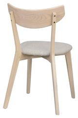 Ami, spisebordsstol - lys eg/grå - beige - UNOLIVING.COM