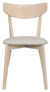 Ami, spisebordsstol - lys eg/grå - beige - UNOLIVING.COM