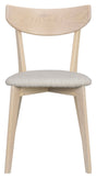 Ami, spisebordsstol - lys eg/grå - beige - UNOLIVING.COM