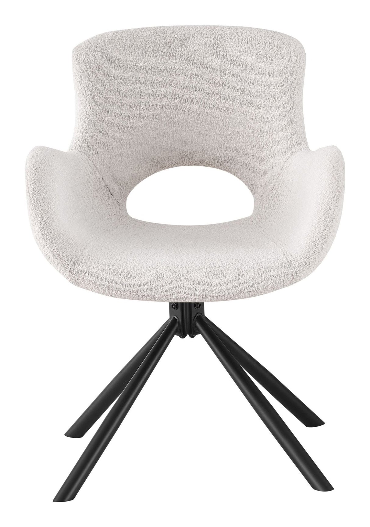 Amorim Spisebordsstol m. drejefod, Bouclé Off - White - UNOLIVING.COM