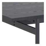 Angus Spisebord, 200x90, Sort melamin - Unoliving.com