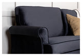 Anton 2 - pers. Sofa, Sort velour - UNOLIVING.COM