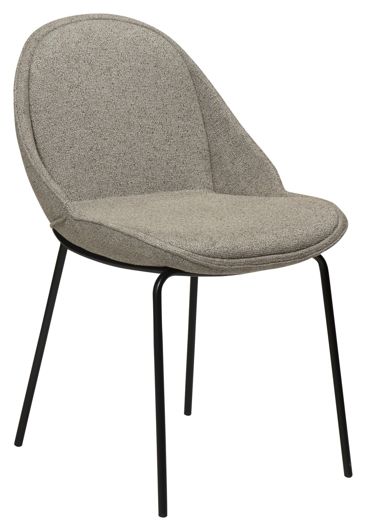 Arch Spisebordsstol, pebble earth bouclé stof - UNOLIVING.COM