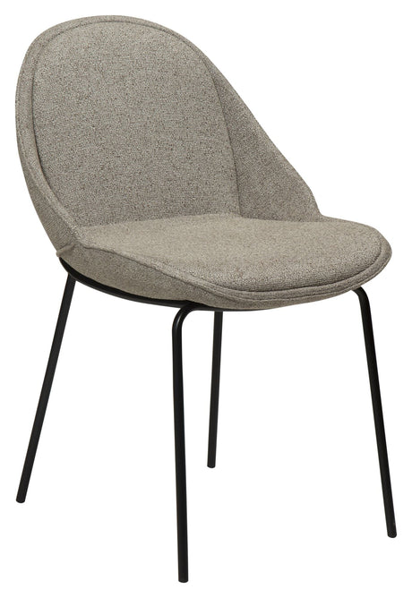 Arch Spisebordsstol, pebble earth bouclé stof - UNOLIVING.COM