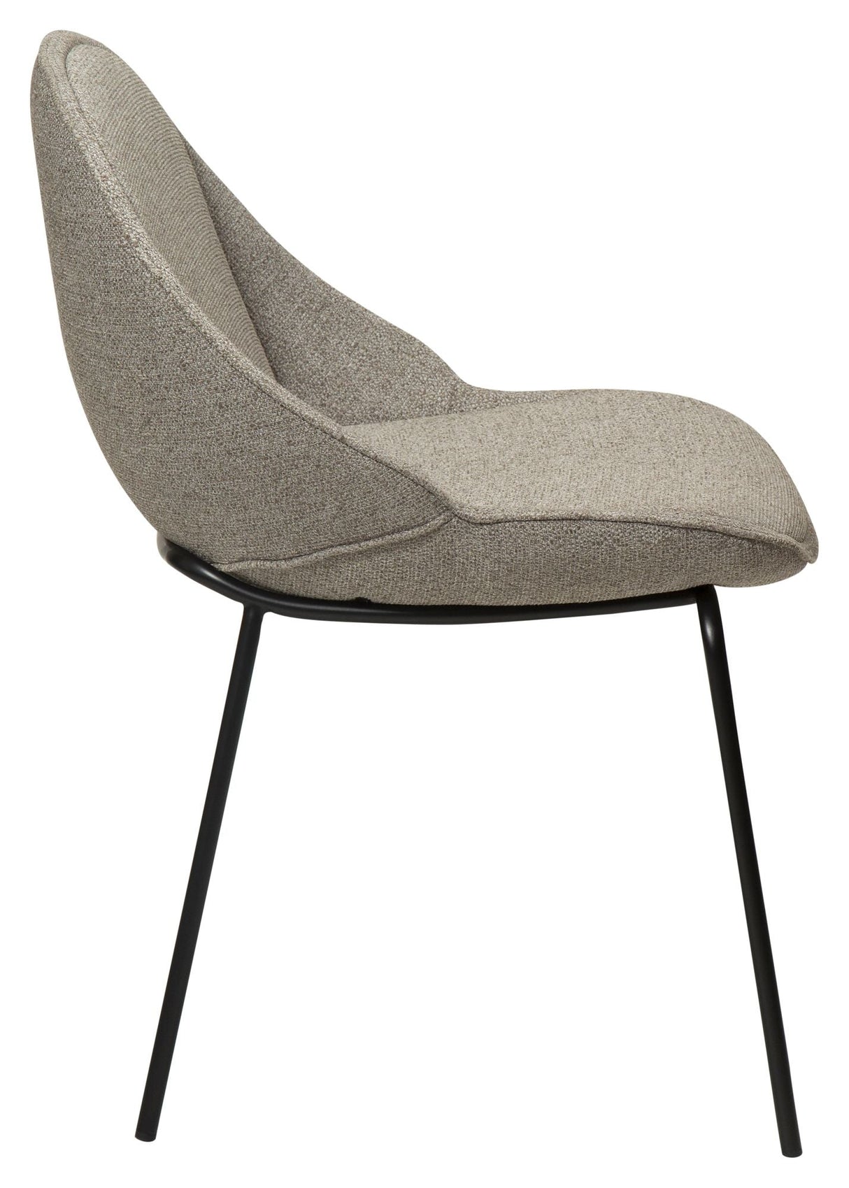 Arch Spisebordsstol, pebble earth bouclé stof - UNOLIVING.COM