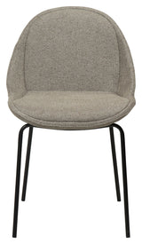 Arch Spisebordsstol, pebble earth bouclé stof - UNOLIVING.COM