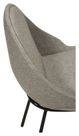 Arch Spisebordsstol, pebble earth bouclé stof - UNOLIVING.COM