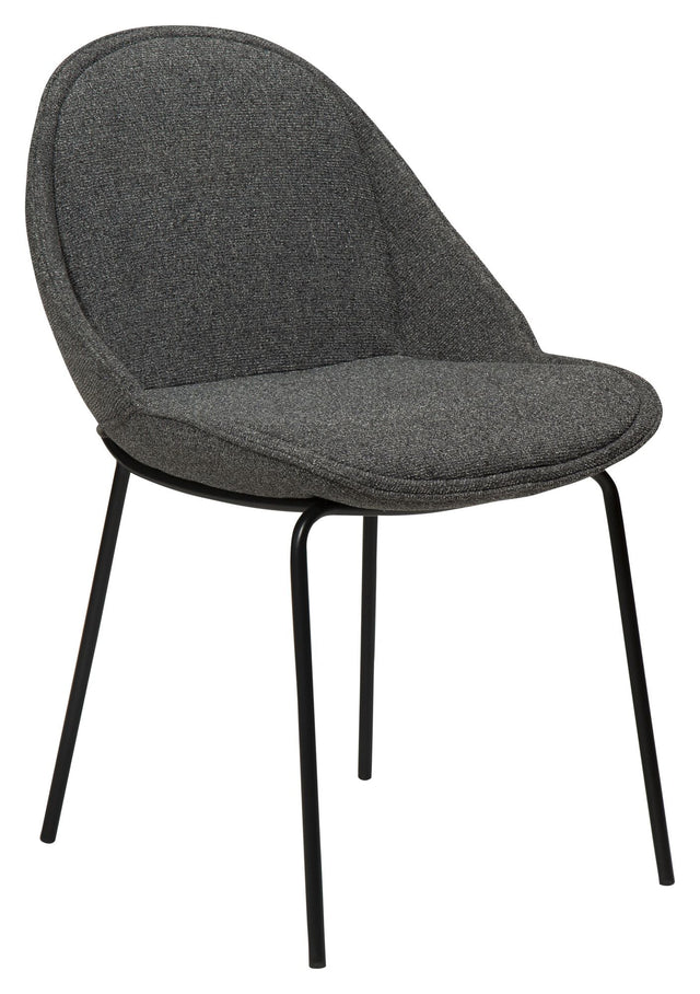 Arch Spisebordsstol, pebble grå bouclé stof - UNOLIVING.COM