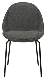 Arch Spisebordsstol, pebble grå bouclé stof - UNOLIVING.COM