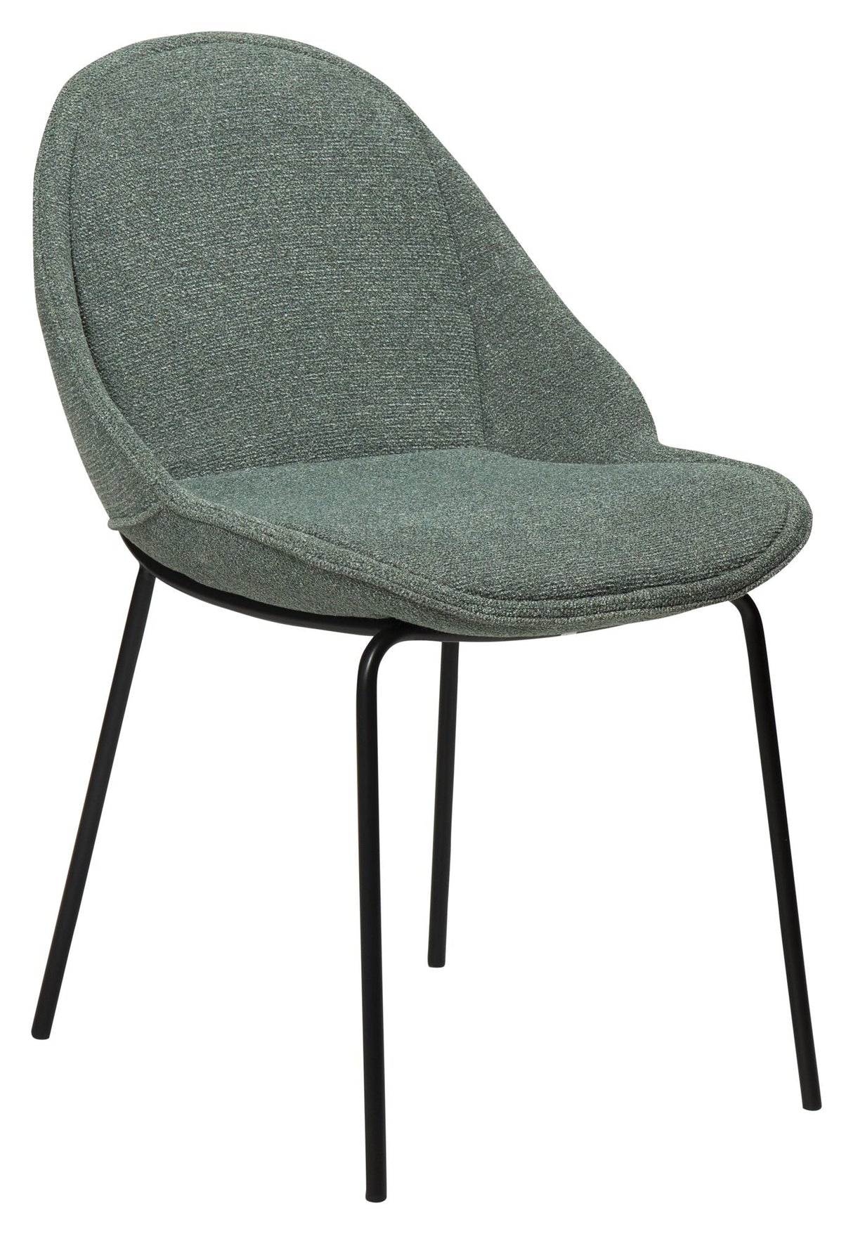 Arch Spisebordsstol, pebble grøn bouclé stof - UNOLIVING.COM