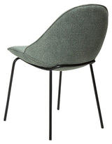 Arch Spisebordsstol, pebble grøn bouclé stof - UNOLIVING.COM