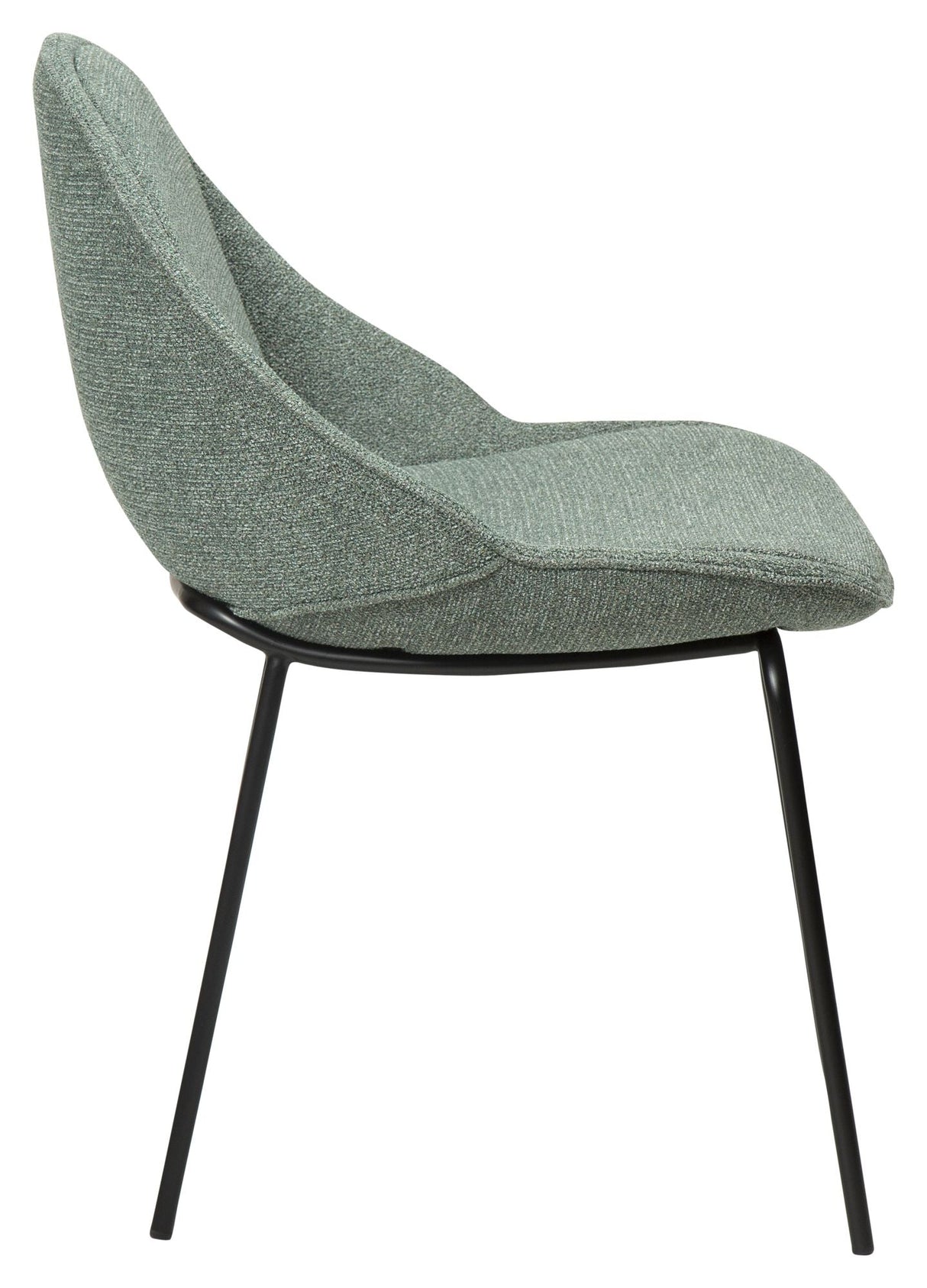 Arch Spisebordsstol, pebble grøn bouclé stof - UNOLIVING.COM