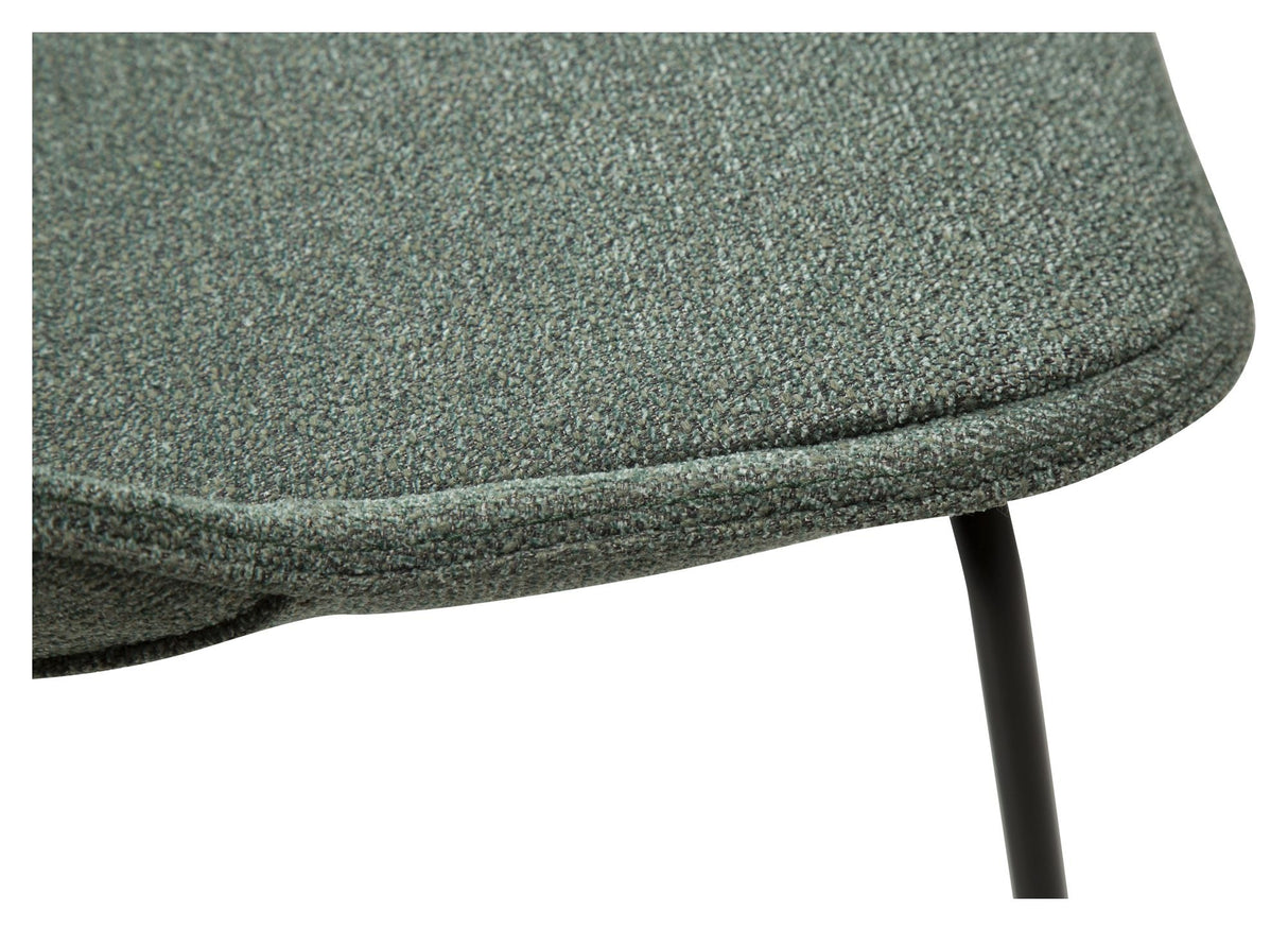 Arch Spisebordsstol, pebble grøn bouclé stof - UNOLIVING.COM