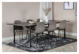 Arctic Spisebordsstol, Beige, Sorte metalben - UNOLIVING.COM