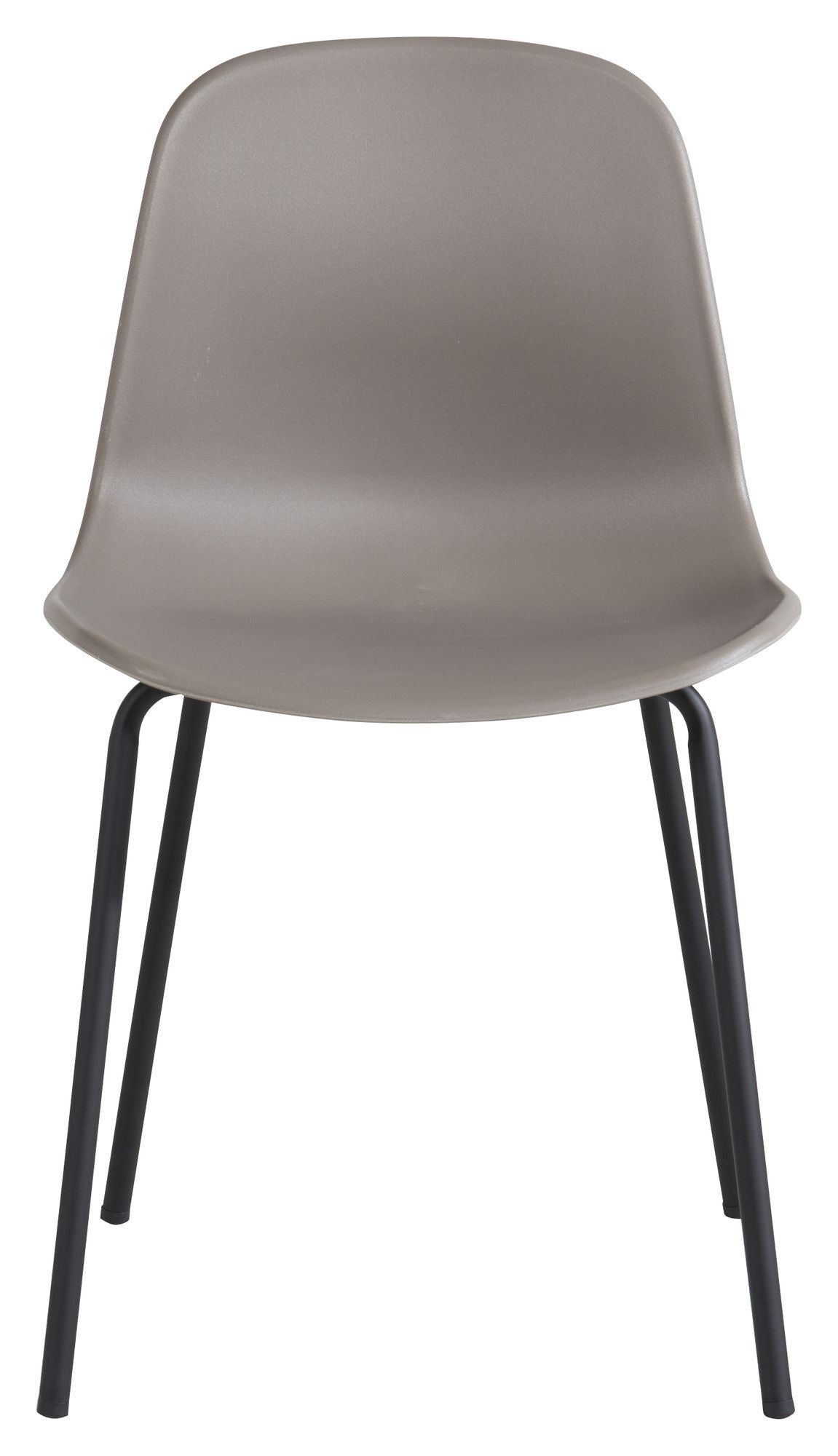 Arctic Spisebordsstol, Beige, Sorte metalben - UNOLIVING.COM