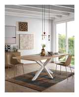 ARGO, Spisebord 200x100cm, eg/hvid - UNOLIVING.COM