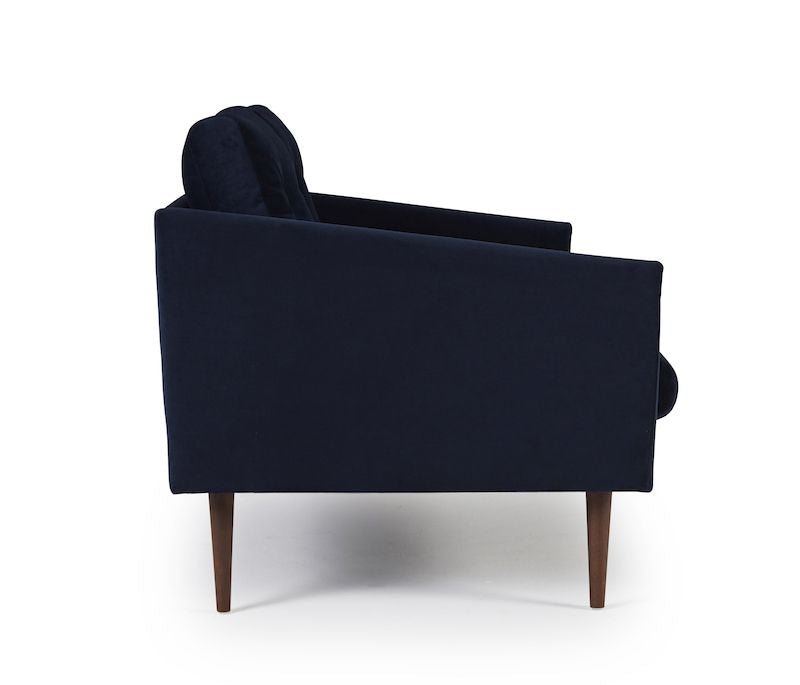 Assens 2 - pers. sofa Blå Velour - UNOLIVING.COM