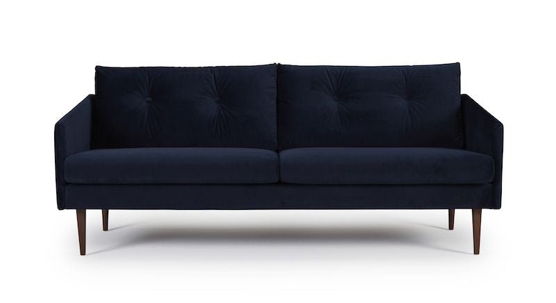 Assens 3 - pers. sofa, Blå Velour - UNOLIVING.COM