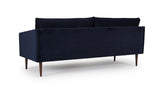 Assens 3 - pers. sofa, Blå Velour - UNOLIVING.COM