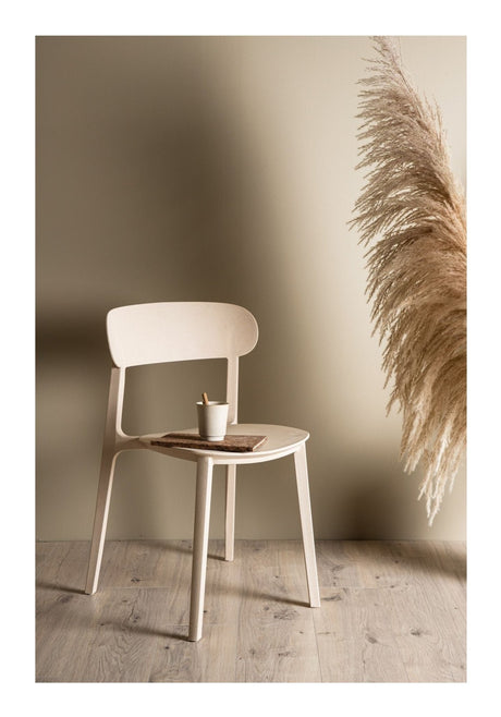 Åstol Spisebordsstol, Plastik, Beige - UNOLIVING.COM