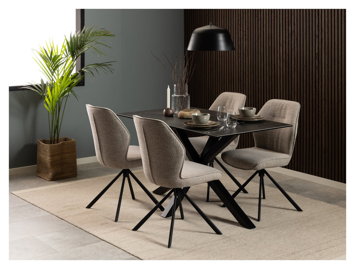 Aura, spisebordsstol - beige - UNOLIVING.COM