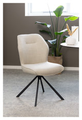 Aura, spisebordsstol - lys beige - UNOLIVING.COM