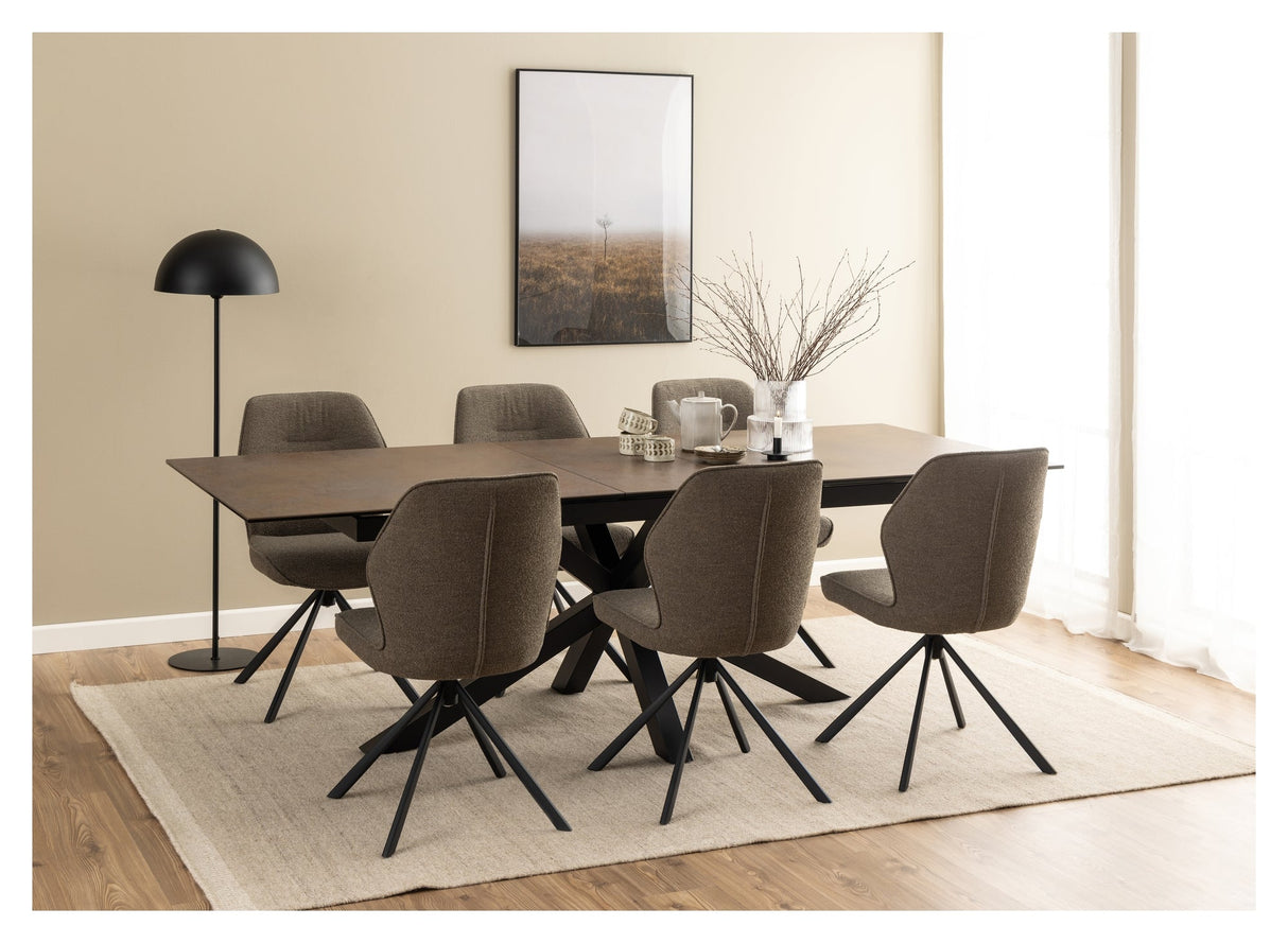 Aura, spisebordsstol - taupe - UNOLIVING.COM