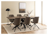 Aura, spisebordsstol - taupe - UNOLIVING.COM