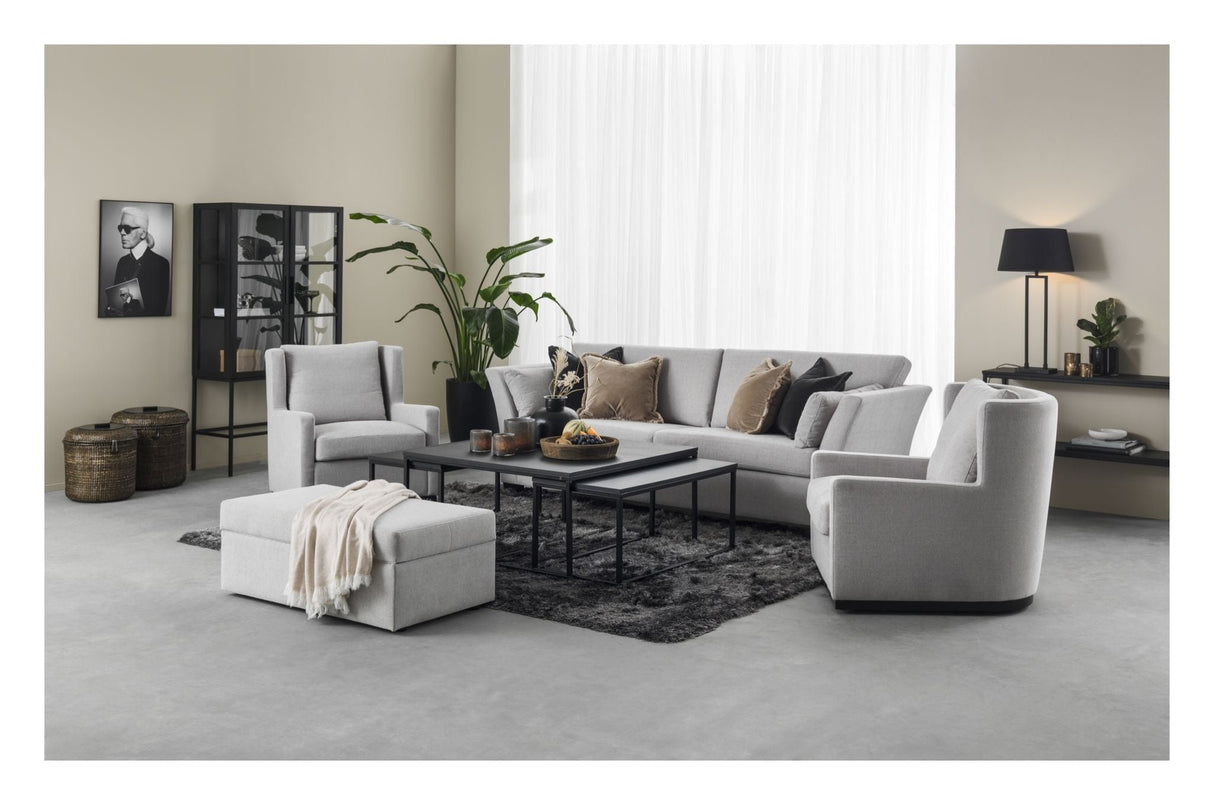 Avon 3 - pers. Sofa - Lysegrå - UNOLIVING.COM