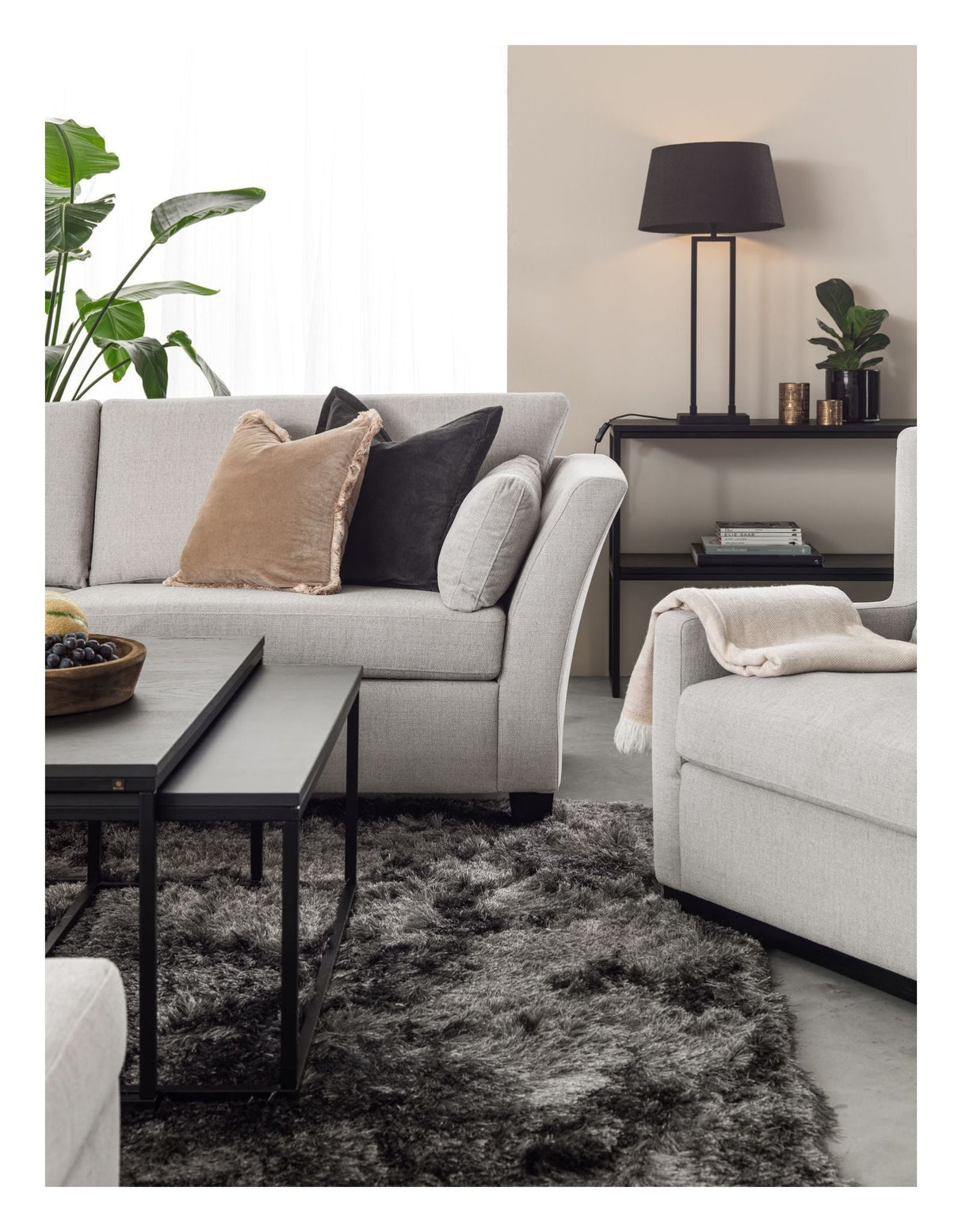 Avon 3 - pers. Sofa - Lysegrå - UNOLIVING.COM