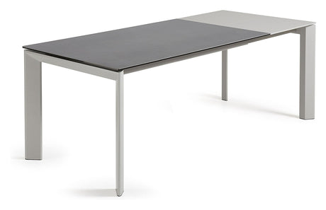 AXIS, Spisebord 160/220cm, grå/sølv - UNOLIVING.COM