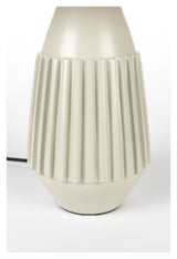 Aysa Bordlampe, Beige alu/Stof - UNOLIVING.COM