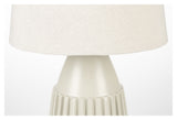 Aysa Bordlampe, Beige alu/Stof - UNOLIVING.COM