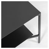 Azisi Sofabord Sort Metal, 140x60 - UNOLIVING.COM