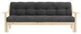 Unwind Sovesofa 190x100, Dark Grey Fløjl - Unoliving.com