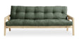 GRAB Sovesofa 130x200, Natur/Oliven - Unoliving.com