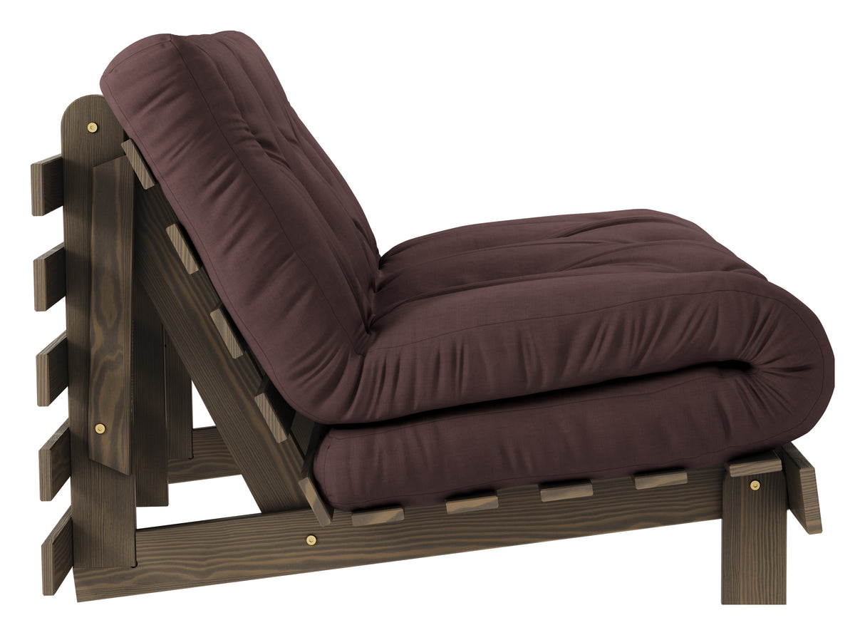 Roots 140 Sovesofa, Brun lakeret fyrretræ, Brown - Unoliving.com