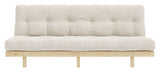 Lean Sovesofa, Fyrretræ/Ivory fløjl - Unoliving.com