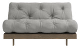 Roots 140 Sovesofa, Brun lakeret fyrretræ, Grey - Unoliving.com